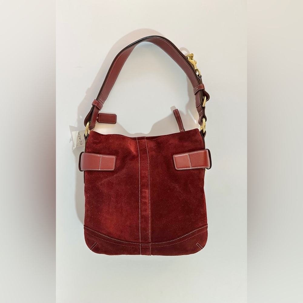 Coach - VINTAGE Suede Soft Duffle Bag - Picture 3 of 15